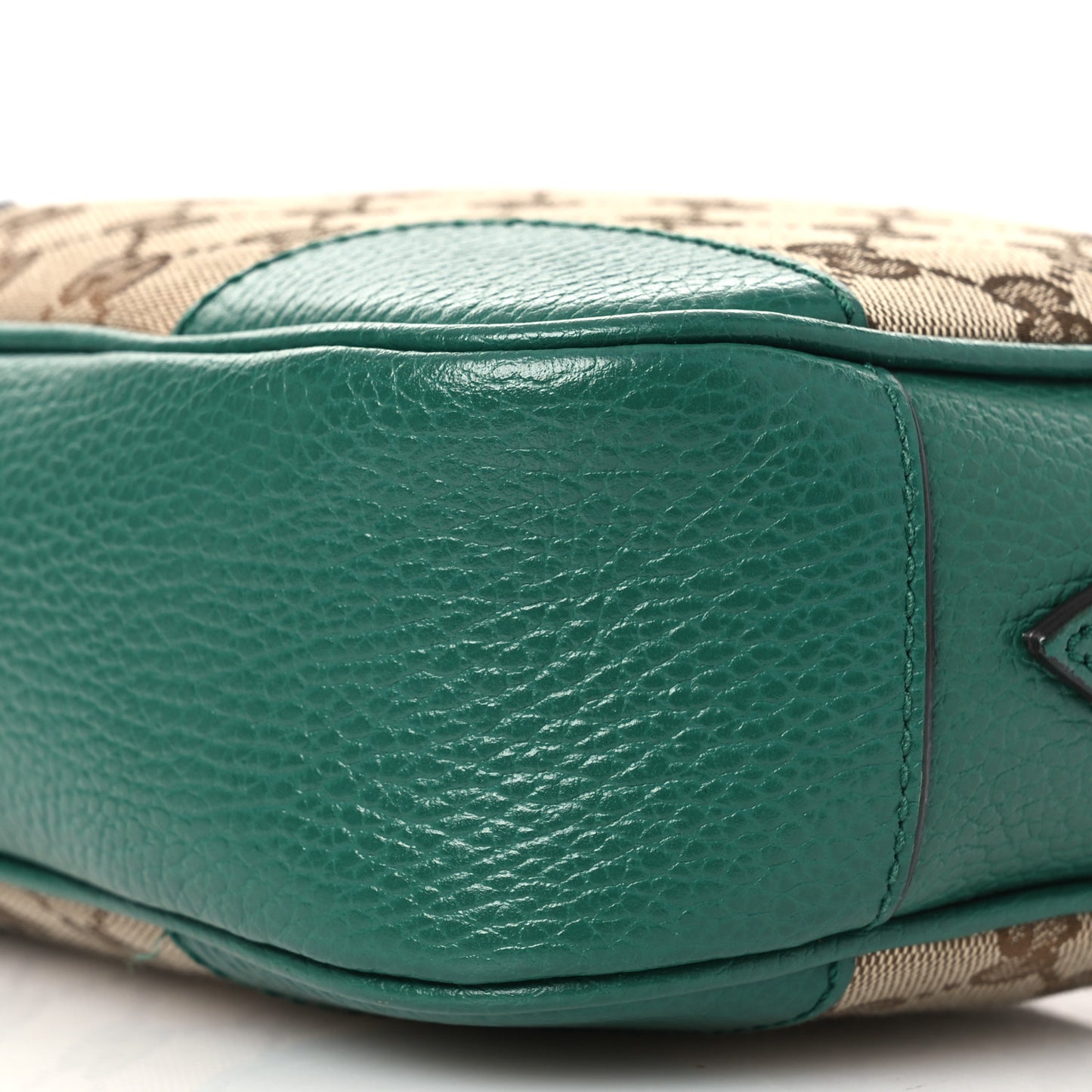Monogram Dollar Calfskin Mini Bree Messenger Bag Beige Ebony Emerald