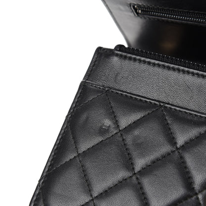 Chanel Lambskin Quilted Trendy CC Wallet On Chain WOC Black 9 of 14