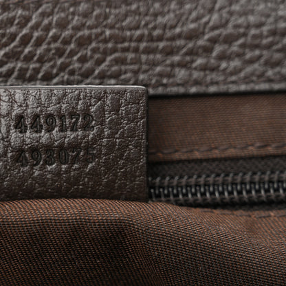 Gucci Monogram Flap Messenger Bag Beige Dark Brown 7 of 12