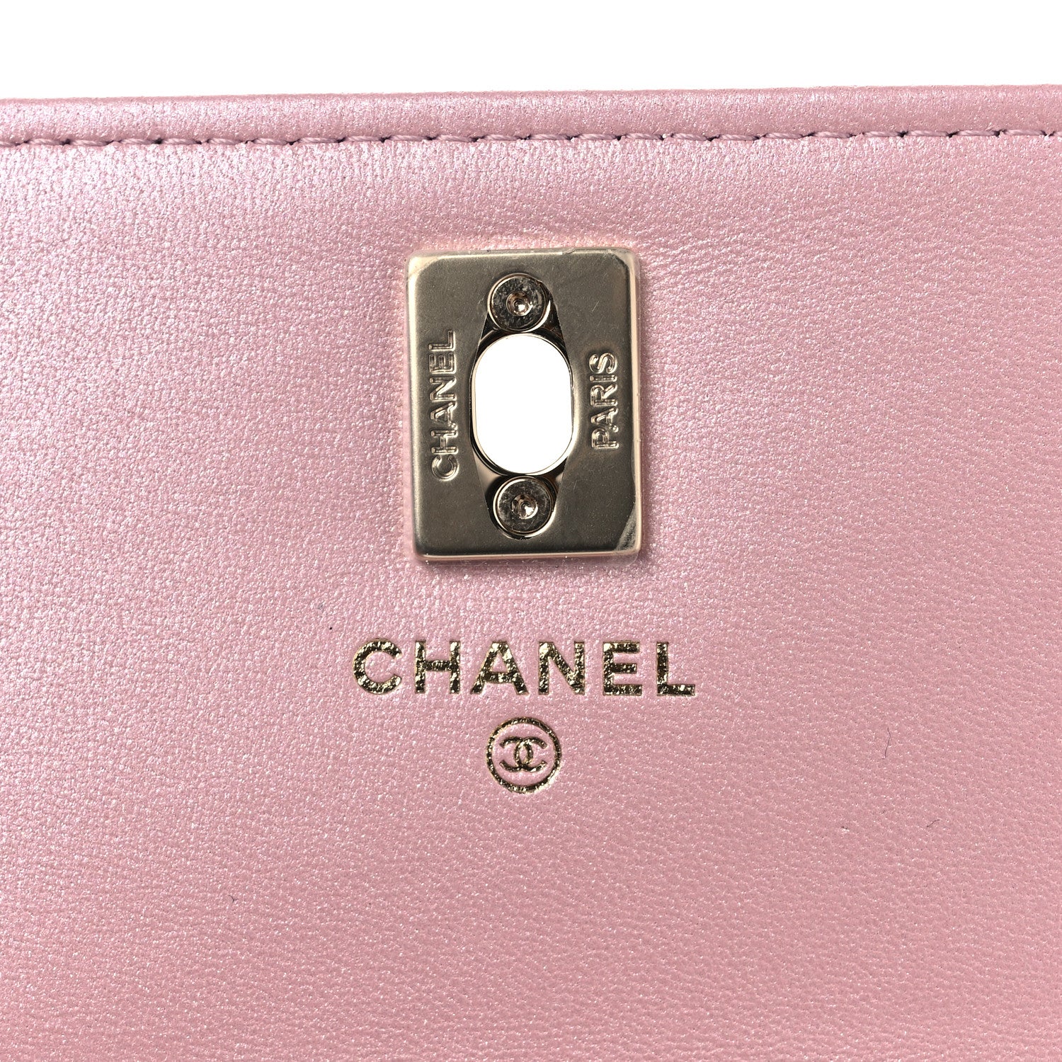 Chanel Pearly Lambskin Quilted Charms Wallet On Chain WOC Light Pink 6 of 12