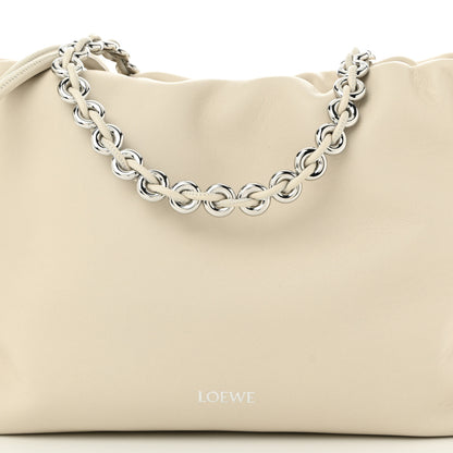 Loewe Mellow Nappa Medium Donut Chain Flamenco Knot Clutch Sea Salt 8 of 10