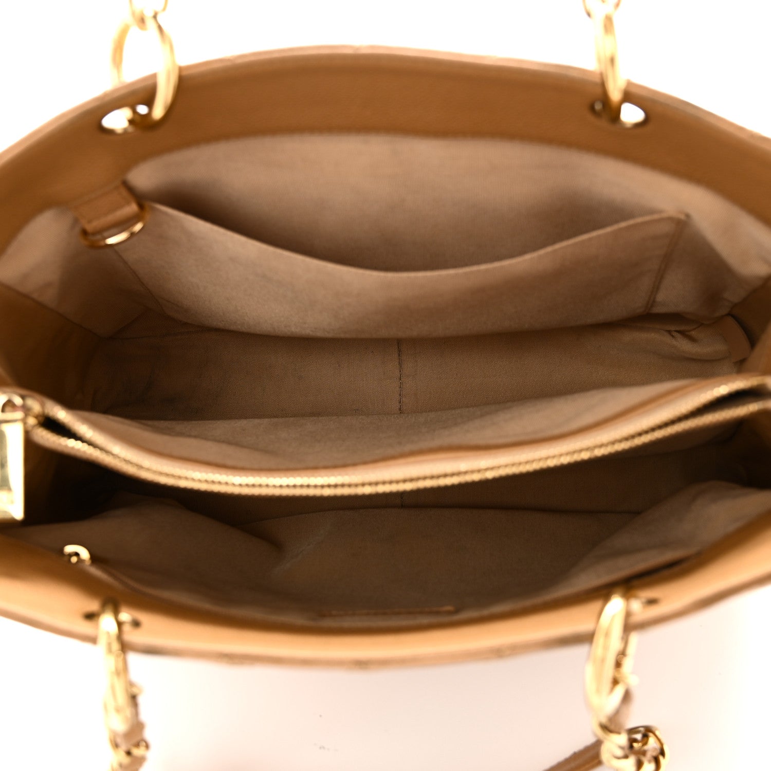 Chanel Caviar Quilted Grand Shopping Tote GST Dark Beige 5 of 10
