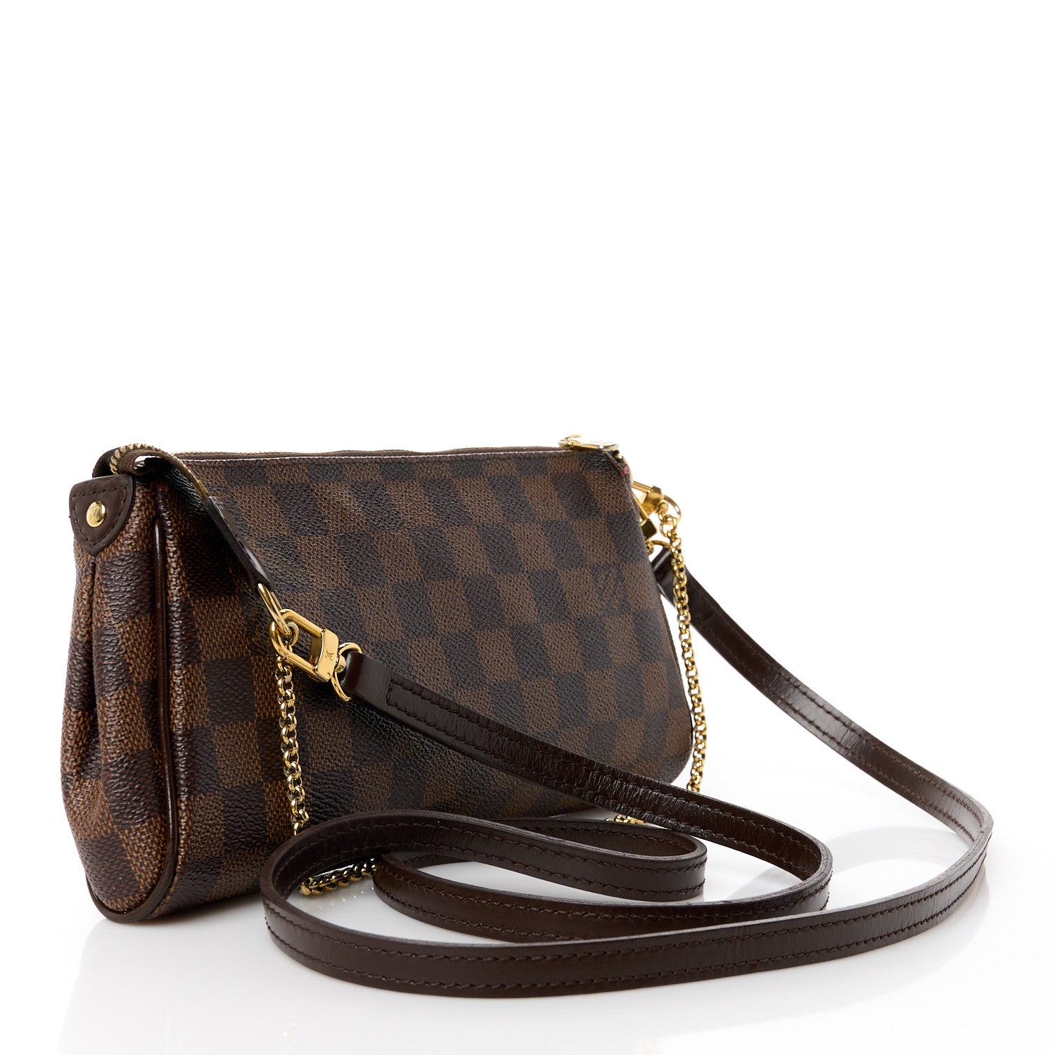 Louis Vuitton Damier Ebene Eva Clutch 3 of 12