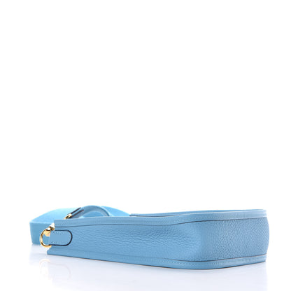 Hermes Taurillon Clemence Evelyne TPM Bleu Du Nord 4 of 12