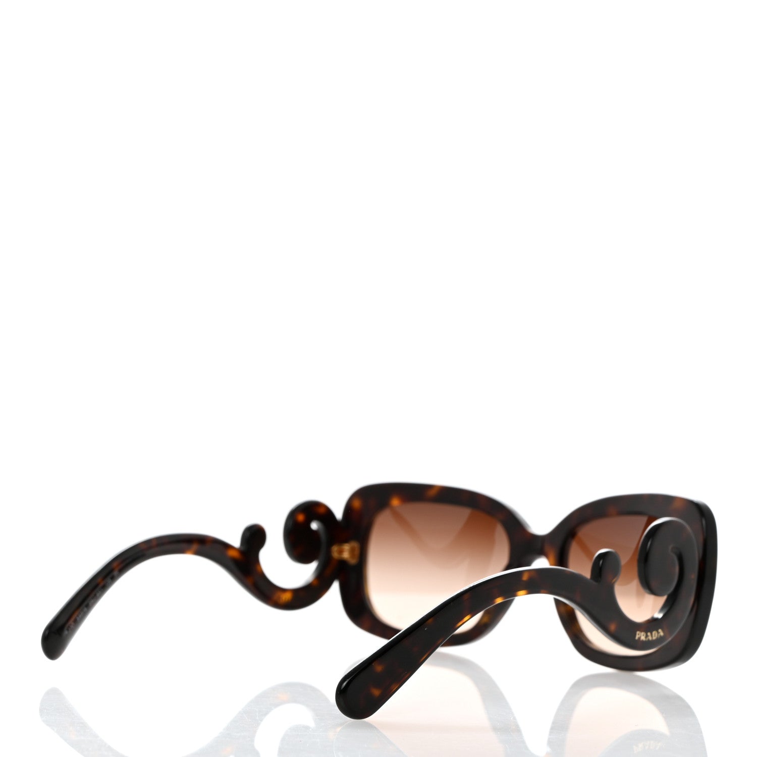 Prada Acetate Baroque Sunglasses SPR 27O Tortoise 4 of 8