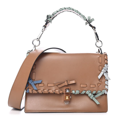 Fendi Vitello Liberty Whipstitch Bow Kan I Shoulder Bag Orzo Multicolor 1 of 4
