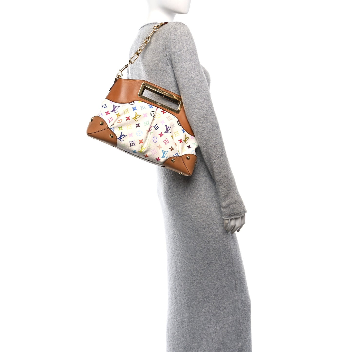 Monogram Multicolor Judy MM White