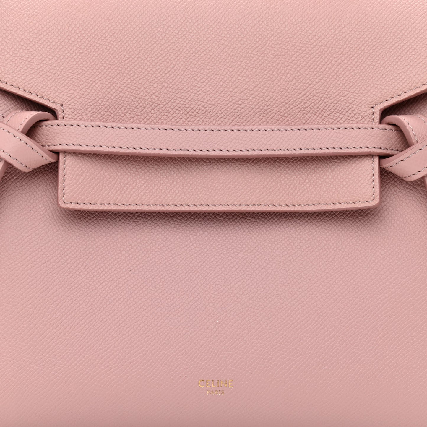 Grained Calfskin Micro Belt Bag Vintage Pink