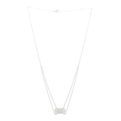 Chanel 18K White Gold Diamond Coco Crush Necklace 3 of 7