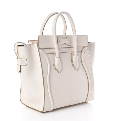 Celine Goatskin Mini Luggage White 3 of 9