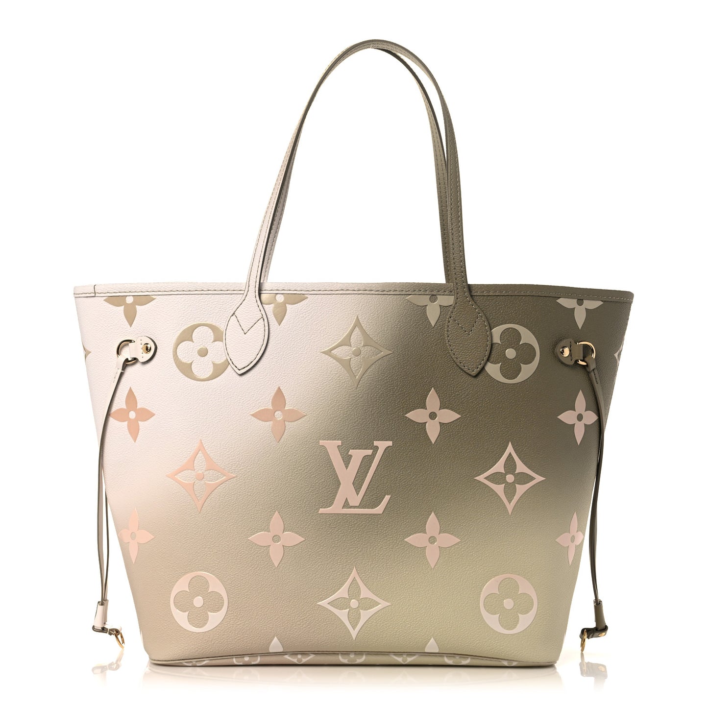 Monogram Giant Spring In The City Neverfull MM Sunset Kaki