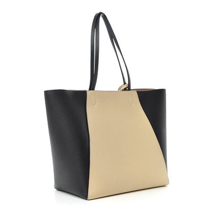 Louis Vuitton Calfskin Lockme Cabas Vanille Black 3 of 11