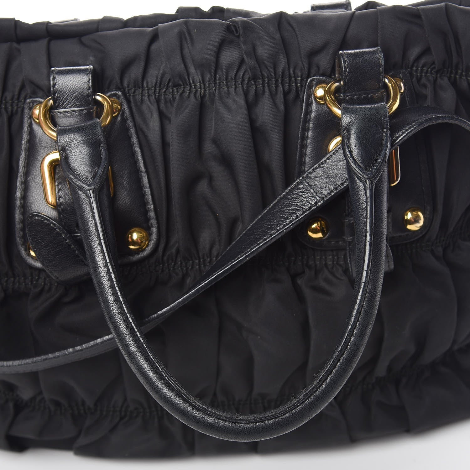 Prada Tessuto Nylon Gaufre Tote Black 28 of 28