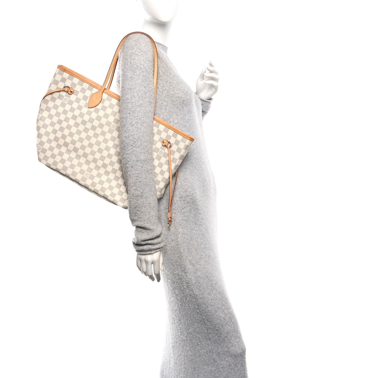 Louis Vuitton Damier Azur Neverfull MM 2 of 10