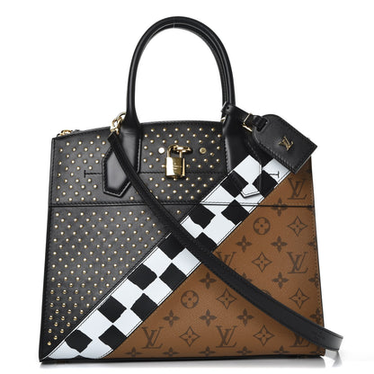 Louis Vuitton Calfskin Reverse Monogram City Steamer MM 1 of 9