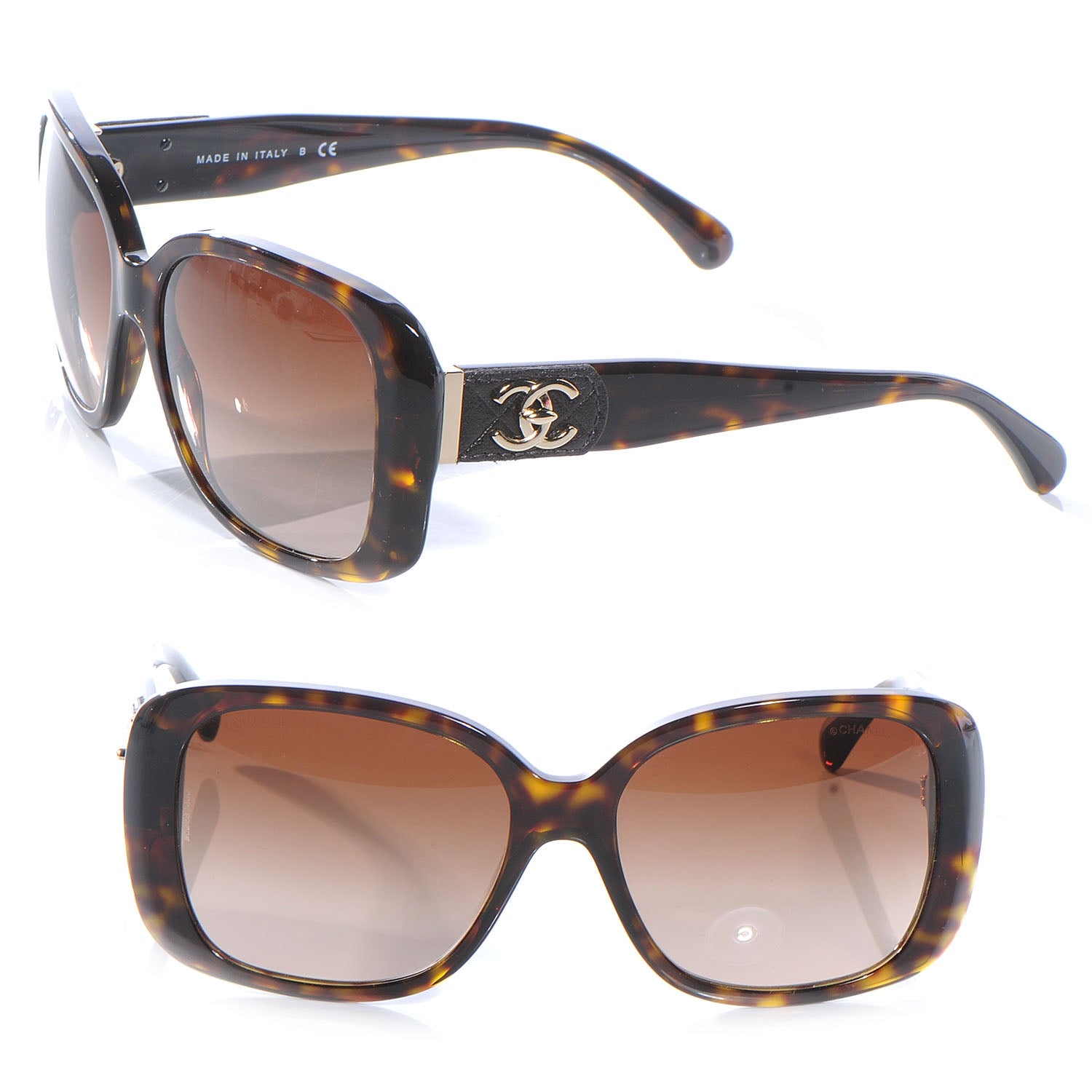 Chanel CC Turnlock Sunglasses 5234 Q Tortoise 1 of 5