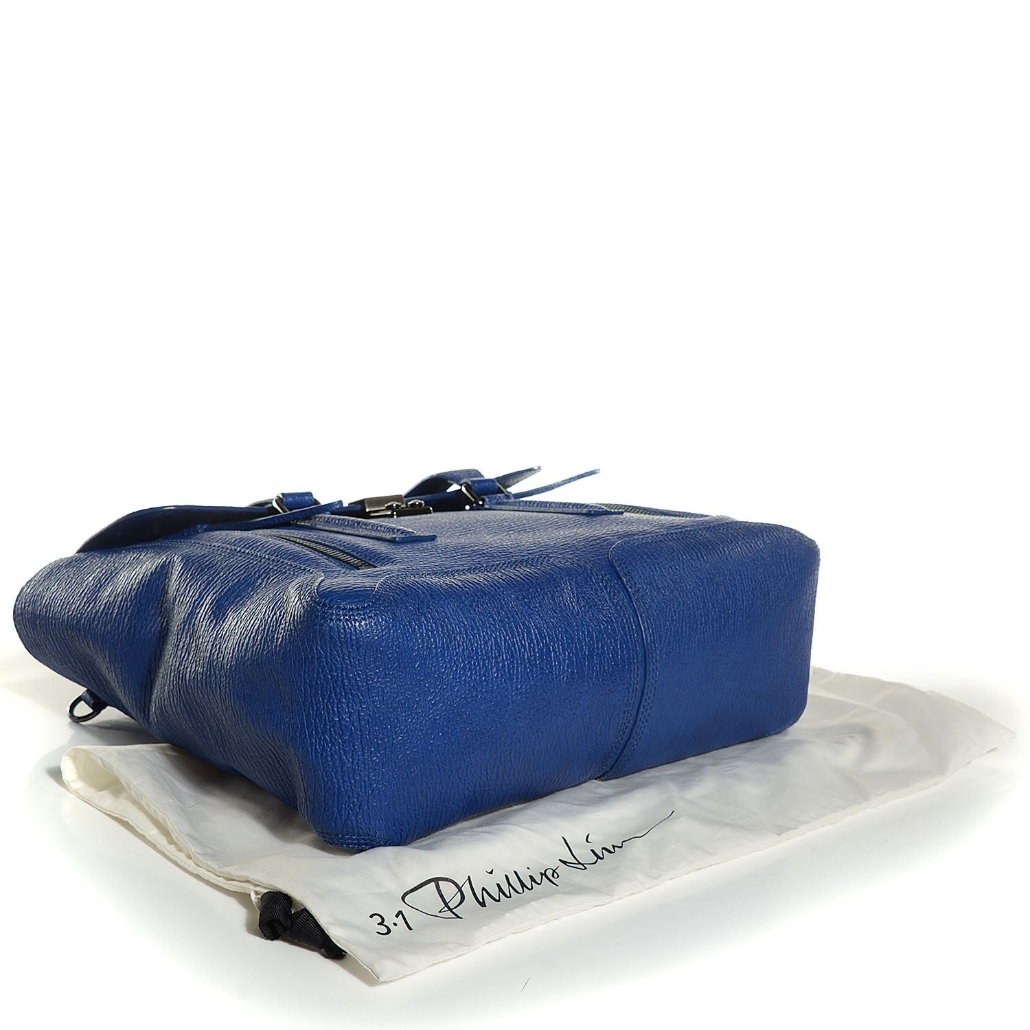 3.1 Phillip Lim 3.1 Textured Calfskin Large Pashli Satchel Cobalt 4 of 12
