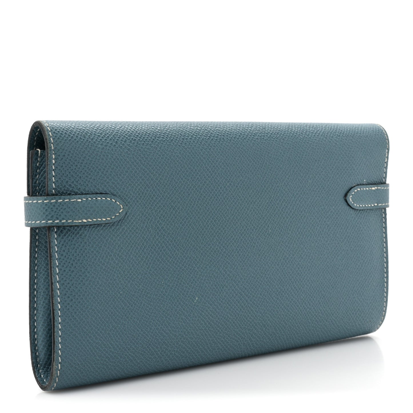 Epsom Kelly Longue Wallet Blue Jean