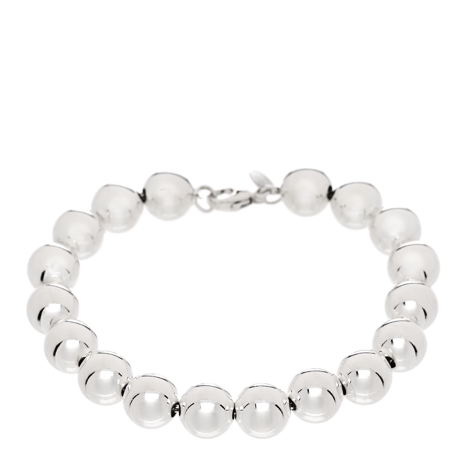 Tiffany Sterling Silver 10mm HardWear Ball Bracelet 1 of 4