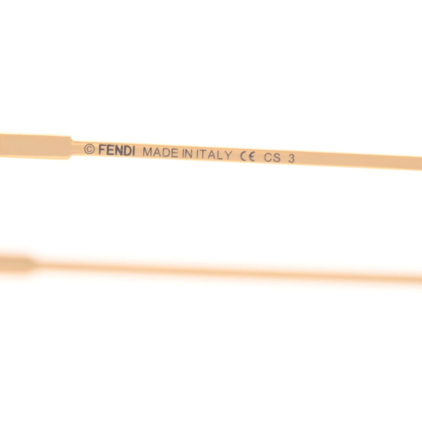 Metal Mirrored Eyeline Sunglasses FF 0193/S Matte Gold