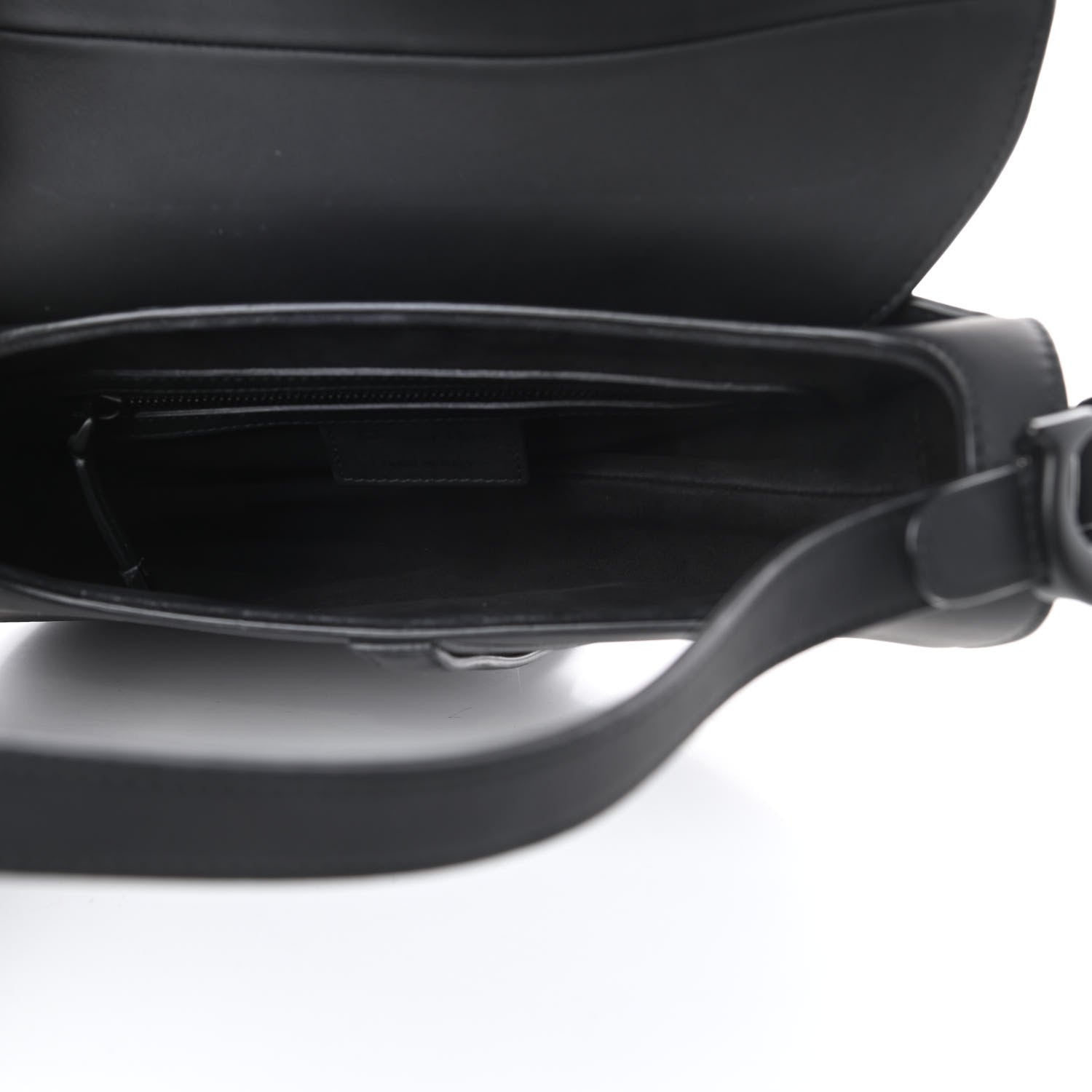Christian Dior Ultra Matte Calfskin Saddle Bag Black 5 of 12