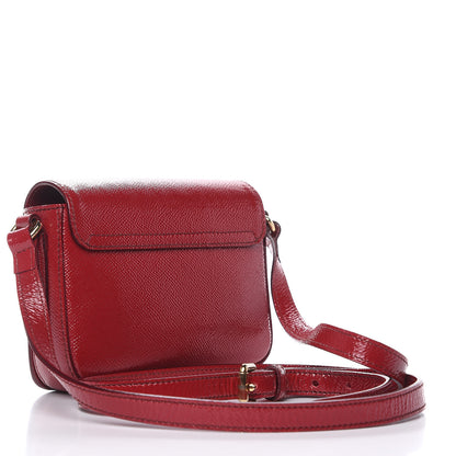 Burberry Patent London Crossbody Bag Alizarin Crimson 3 of 11