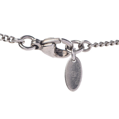 Chanel Crystal CC Necklace Silver 4 of 4