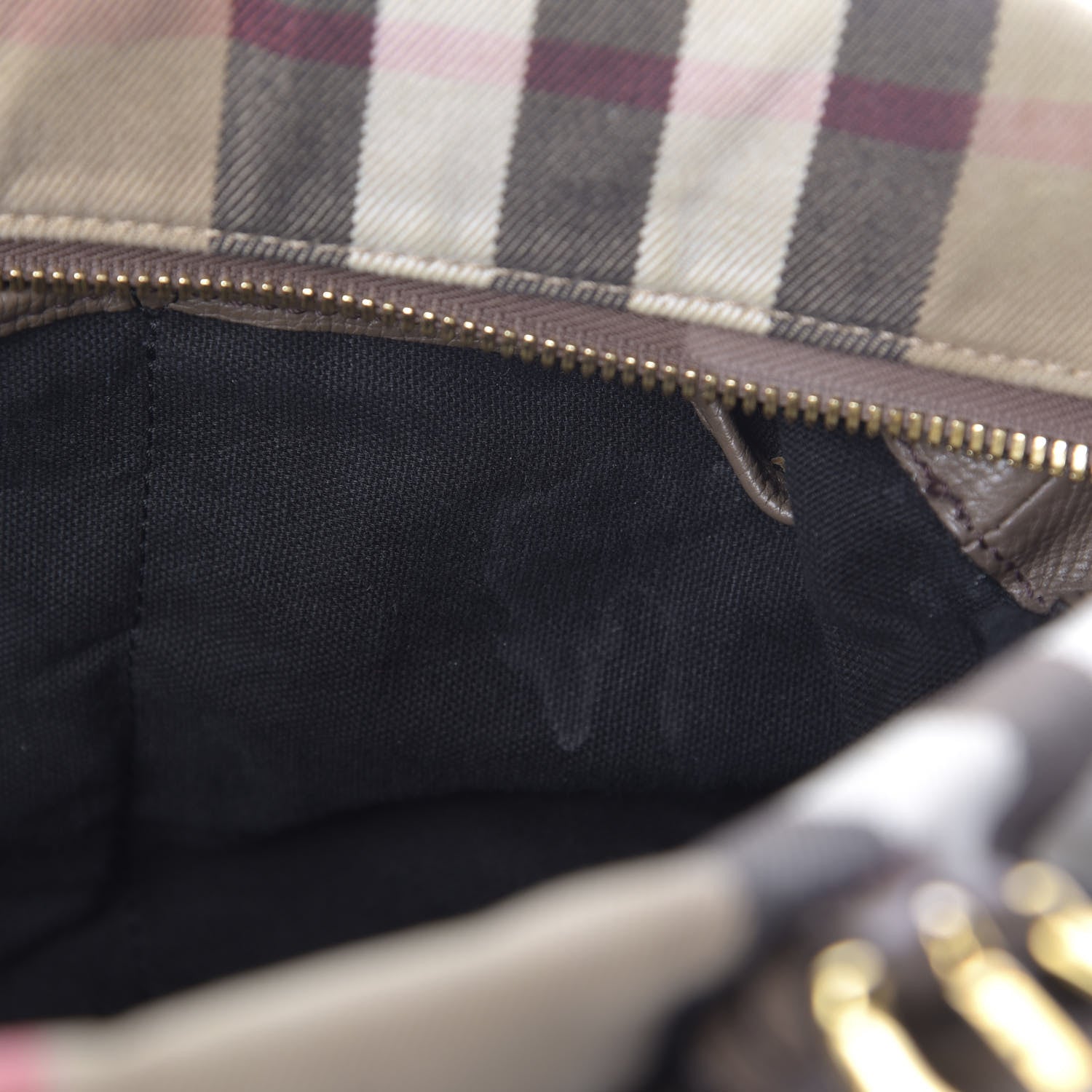 Burberry Grainy Calfskin House Check Mason Diaper Tote 7 of 31