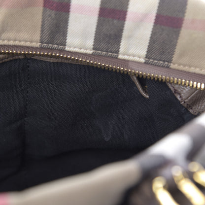 Burberry Grainy Calfskin House Check Mason Diaper Tote 7 of 31