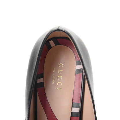 Gucci Malaga Kid GG Marmont Fringe Loafer Pumps Size 39 Black 9 of 19