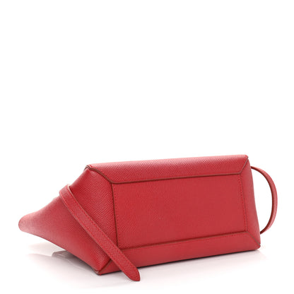 Celine Grained Calfskin Nano Belt Bag Coquelicot 4 of 14