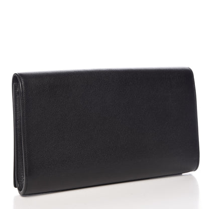 Saint Laurent Calfskin Monogram Large Belle De Jour Clutch Black 3 of 7