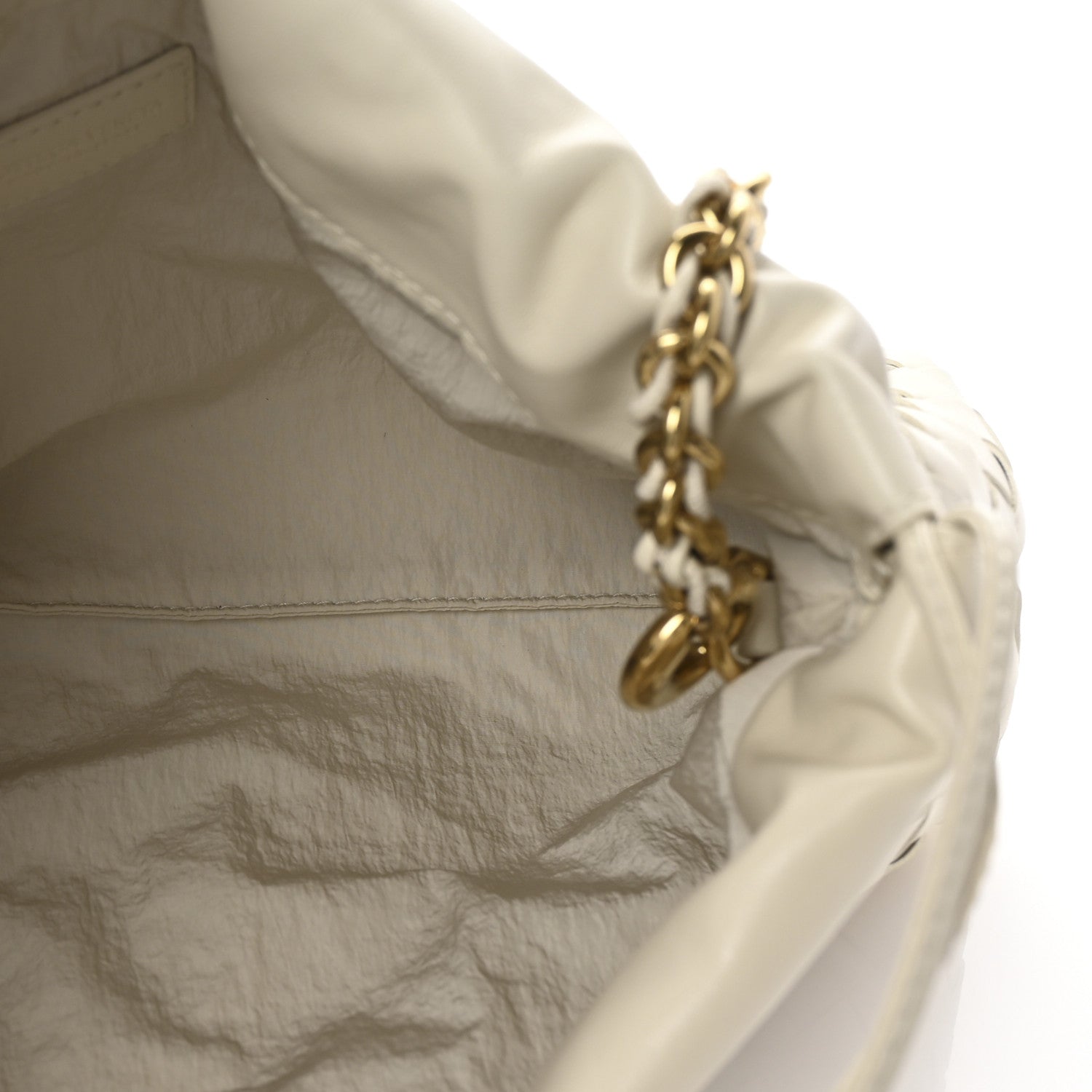 Bottega Veneta Nappa Intrecciato Dustbag Notte Shoulder Bag Sea Salt 4 of 10