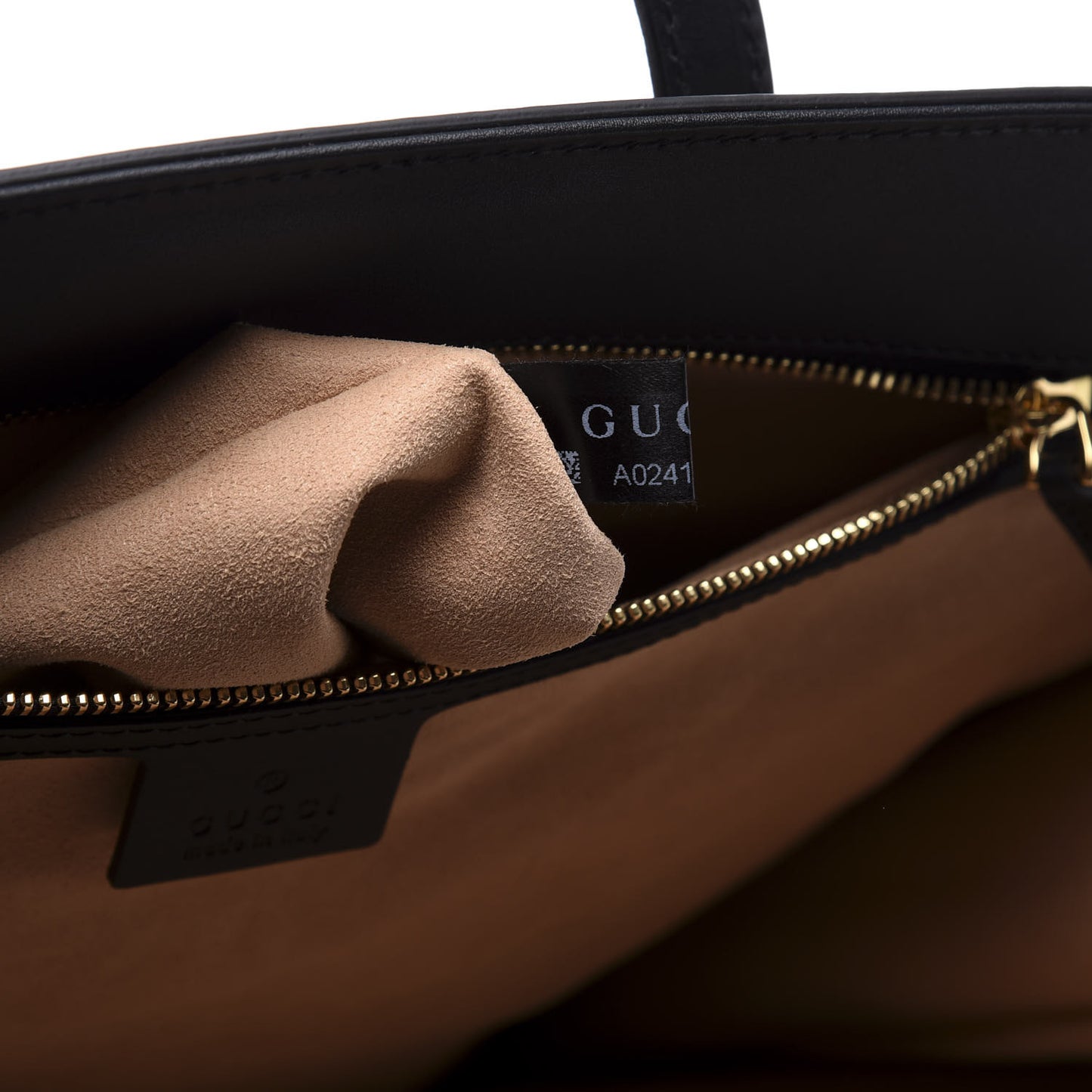 Suede Patent Web Ophidia Vertical Tote Nocciola Black