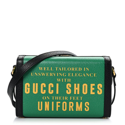Gucci Grained Calfskin Gucci 100 Mini Bag Green 1 of 8