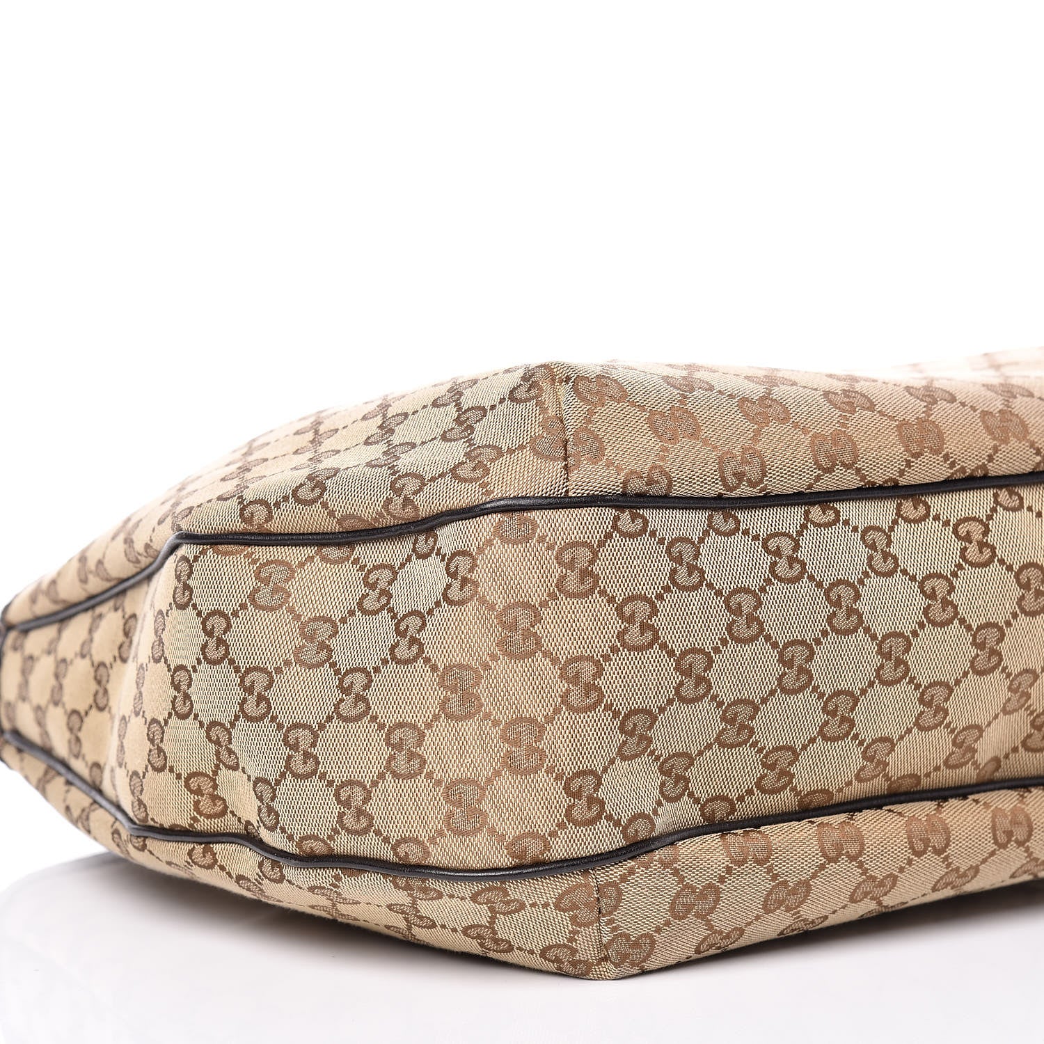 Gucci Monogram Large New Ladies Web Hobo Dark Brown 9 of 10