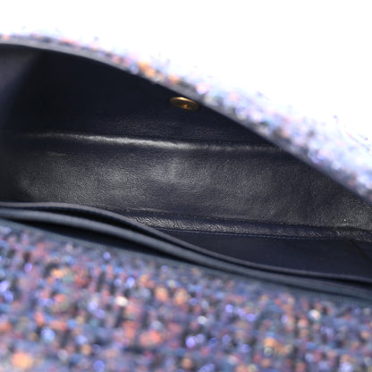 Chanel Tweed Medium Single Flap Navy Multicolor 5 of 11
