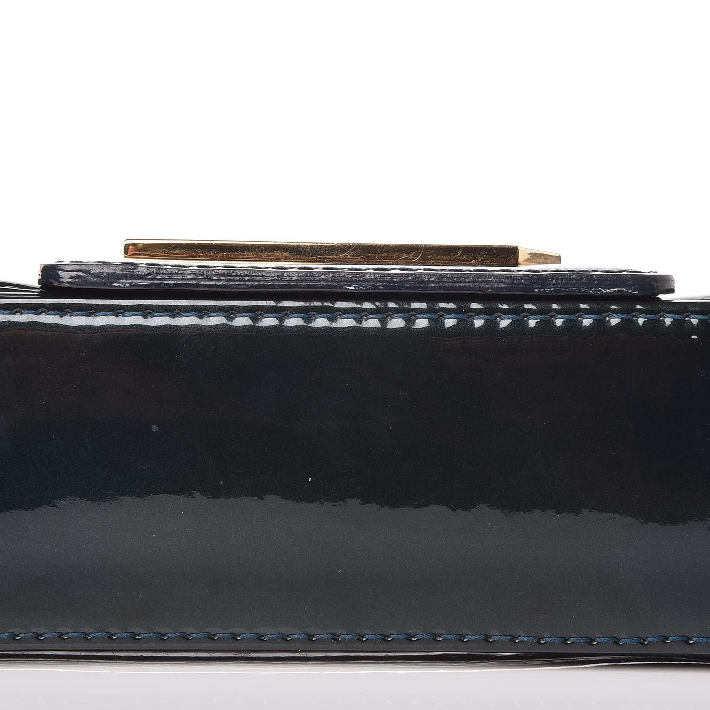 Patent Sobe Clutch Blue Nuit