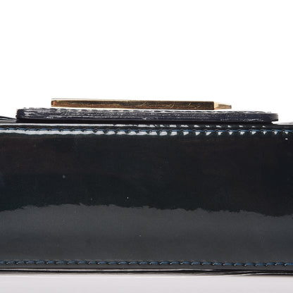 Louis Vuitton Patent Sobe Clutch Blue Nuit 11 of 13