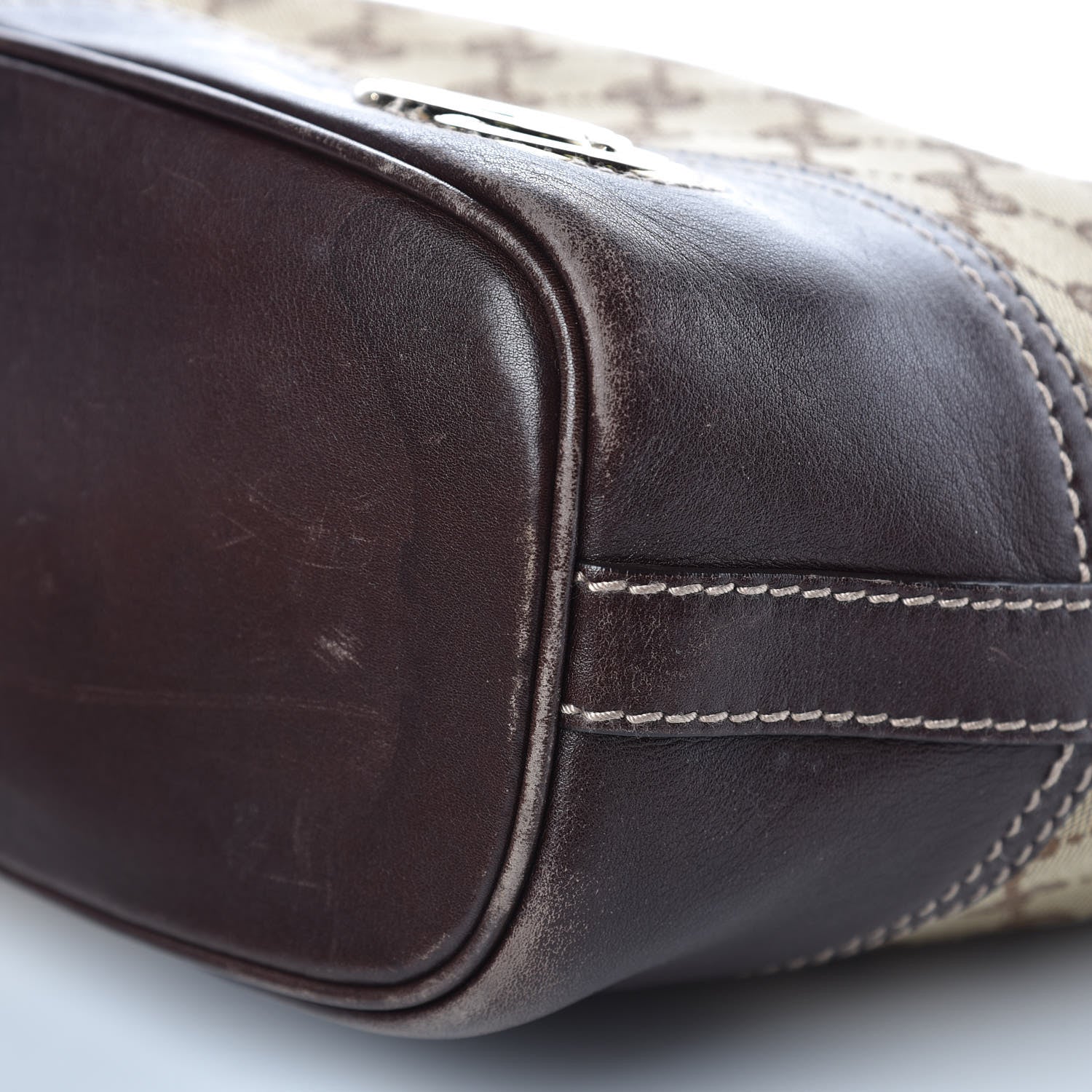 Gucci Monogram Medium New Britt Hobo Brown 10 of 11