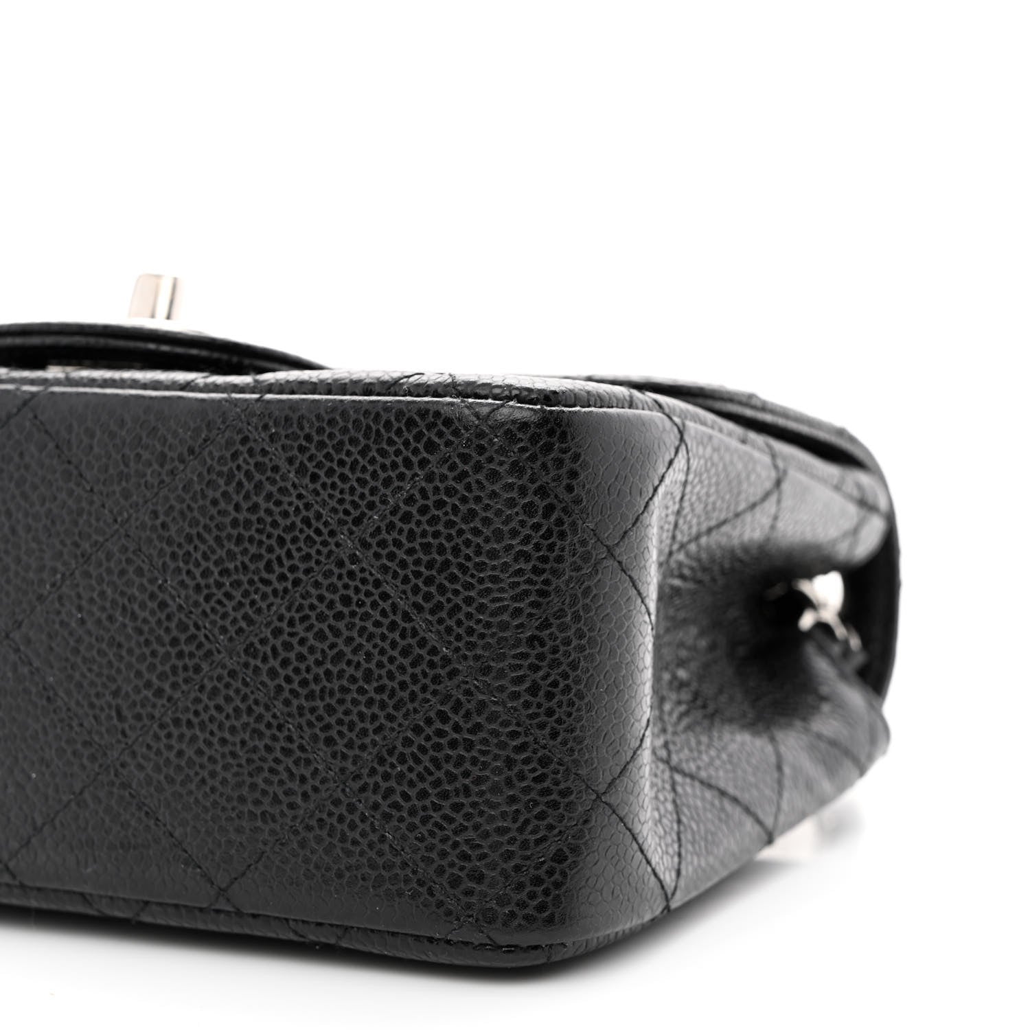 Chanel Caviar Quilted Mini Square Flap Black 9 of 10