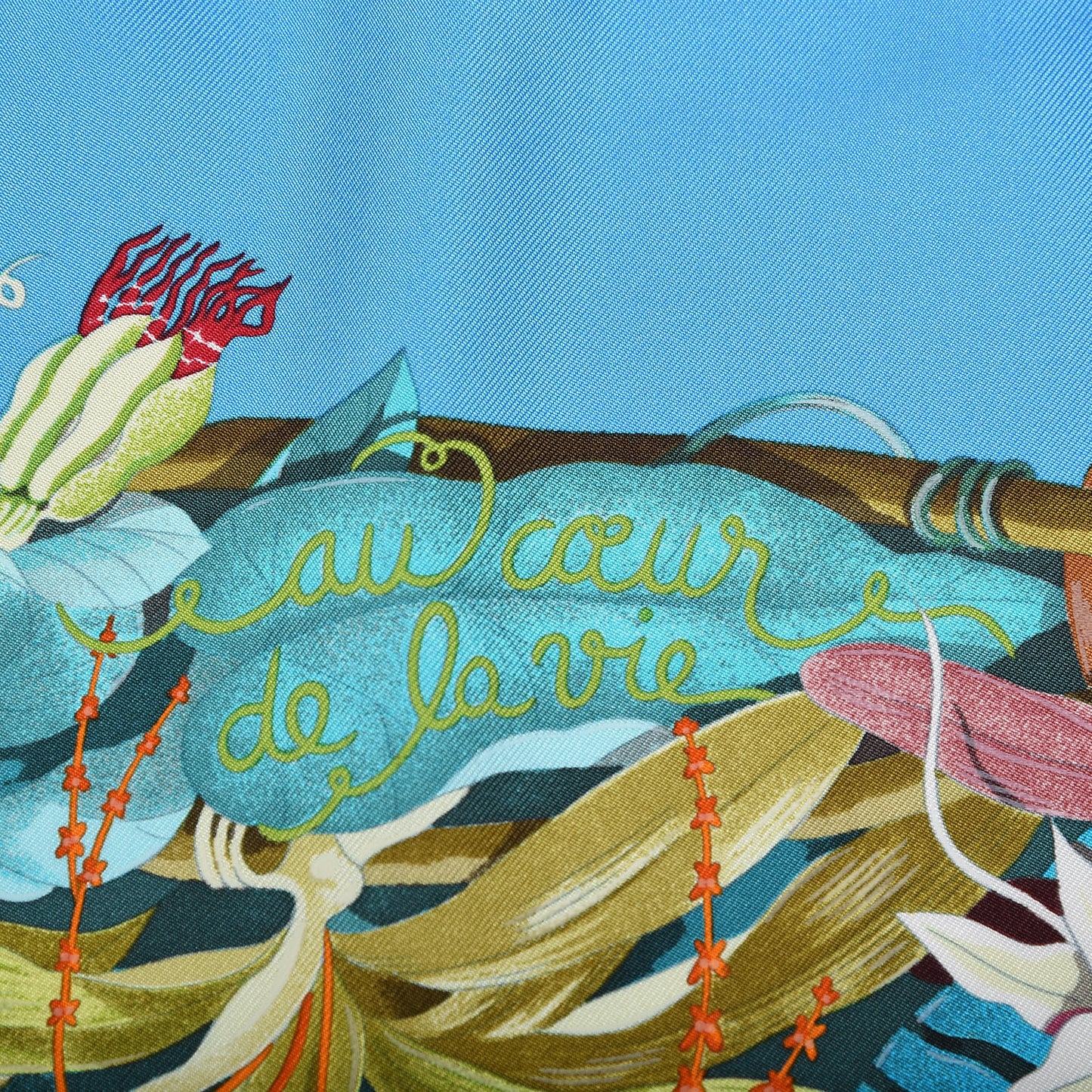 Silk Au Coeur de la Vie Scarf 90