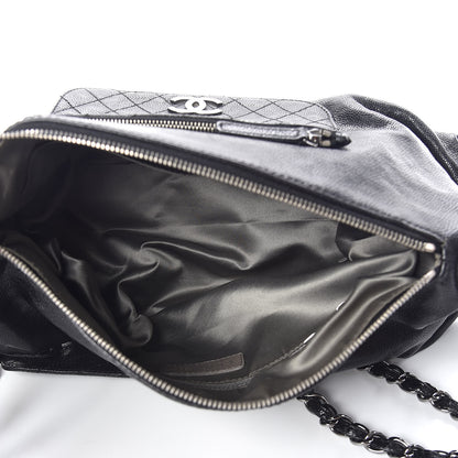 Chanel Glazed Caviar Pocket In The City Shoulder Bag Black 7 of 9