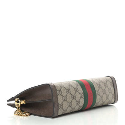 Gucci GG Supreme Monogram Web Small Ophidia Chain Shoulder Bag Brown 3 of 4