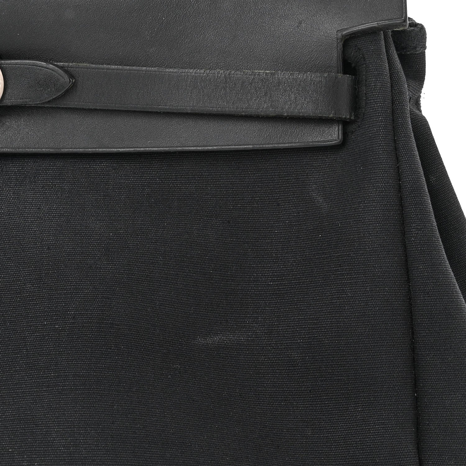 Hermes Toile Vache Calfskin Herbag 30 Black 10 of 13