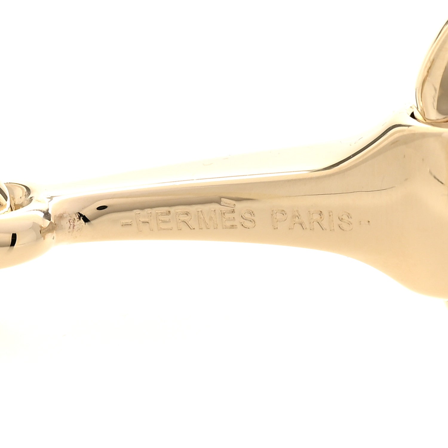 Hermes Permabrass Mors Scarf Ring Gold 3 of 6