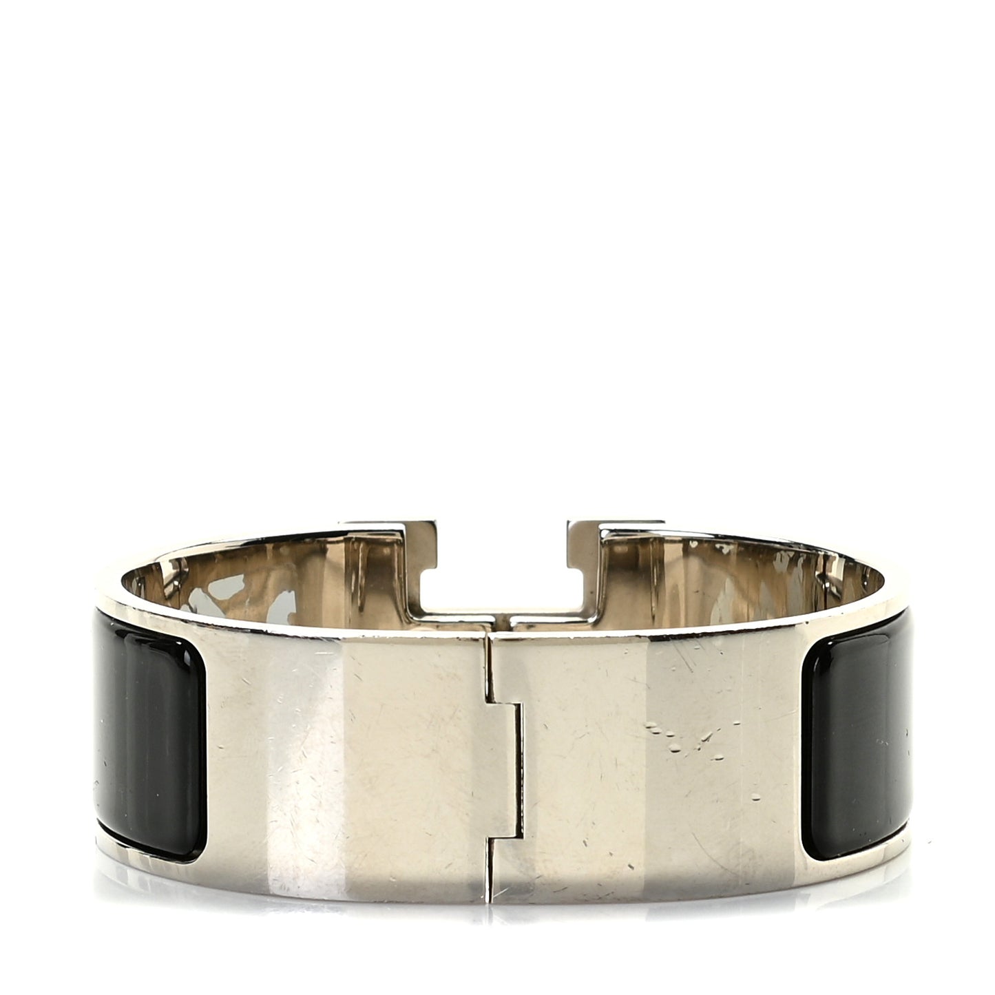 Enamel Wide Clic Clac H Bracelet PM Black