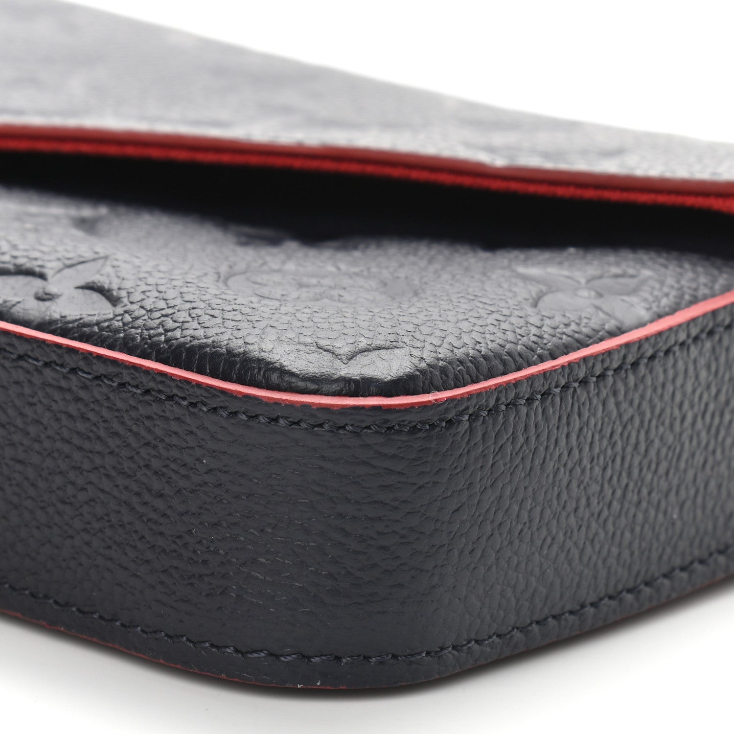 Louis Vuitton Empreinte Pochette Felicie Chain Wallet Marine Rouge 9 of 10