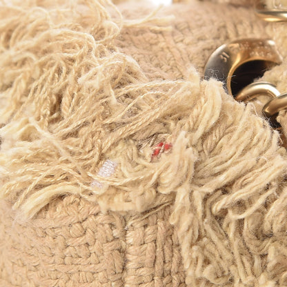 Chanel Tweed Nature Medium Single Flap Dark Beige 8 of 8
