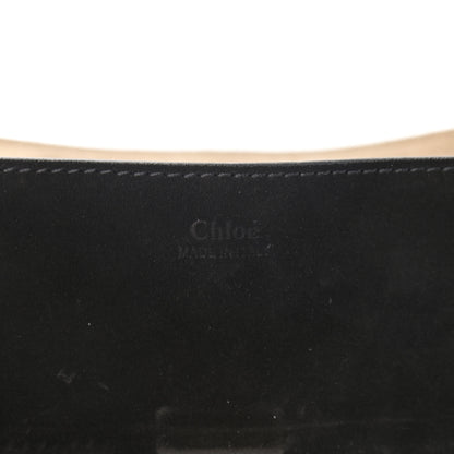 Chloe Suede Smooth Calfskin Studded Drew Shoulder Bag Black 6 of 11